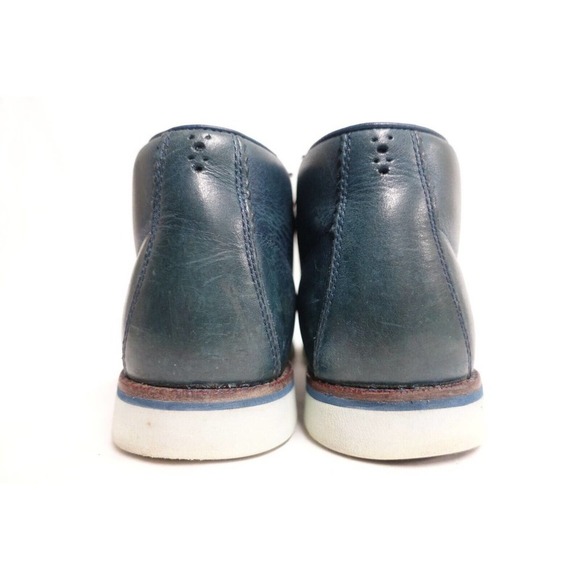 TIMBERLAND Men Chukka Boots Preston Hill Size 8 Blue Leather Ankle Lace-Up A155J main image 10
